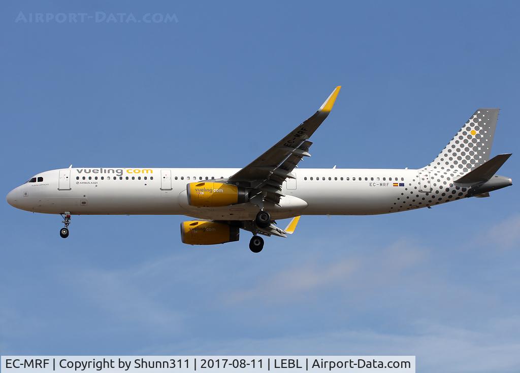 EC-MRF, 2017 Airbus A321-231 C/N 7714, Landing rwy 25R