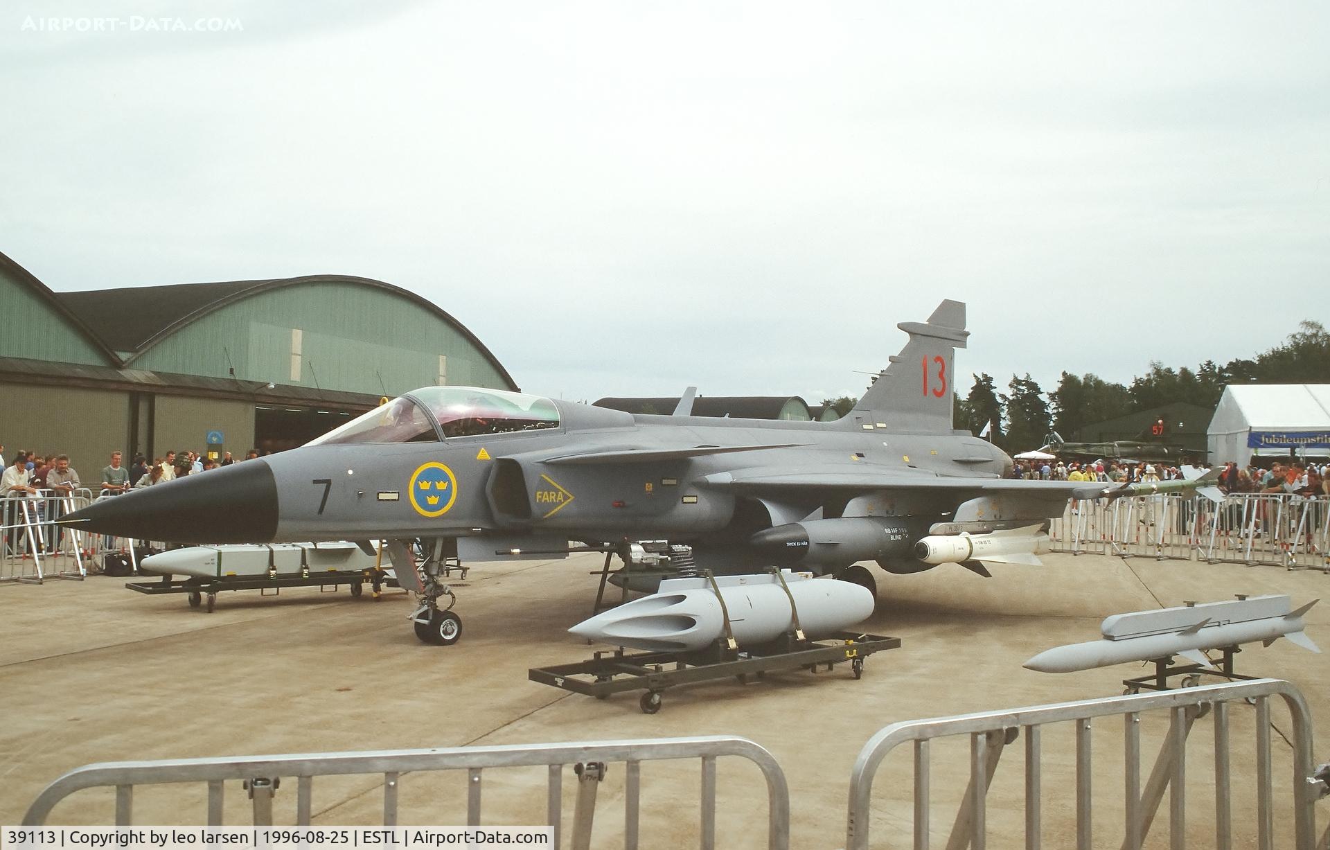39113, Saab JAS-39A Gripen C/N 39-113, Ljungbyhed F.5 Air Base 25.8.1996