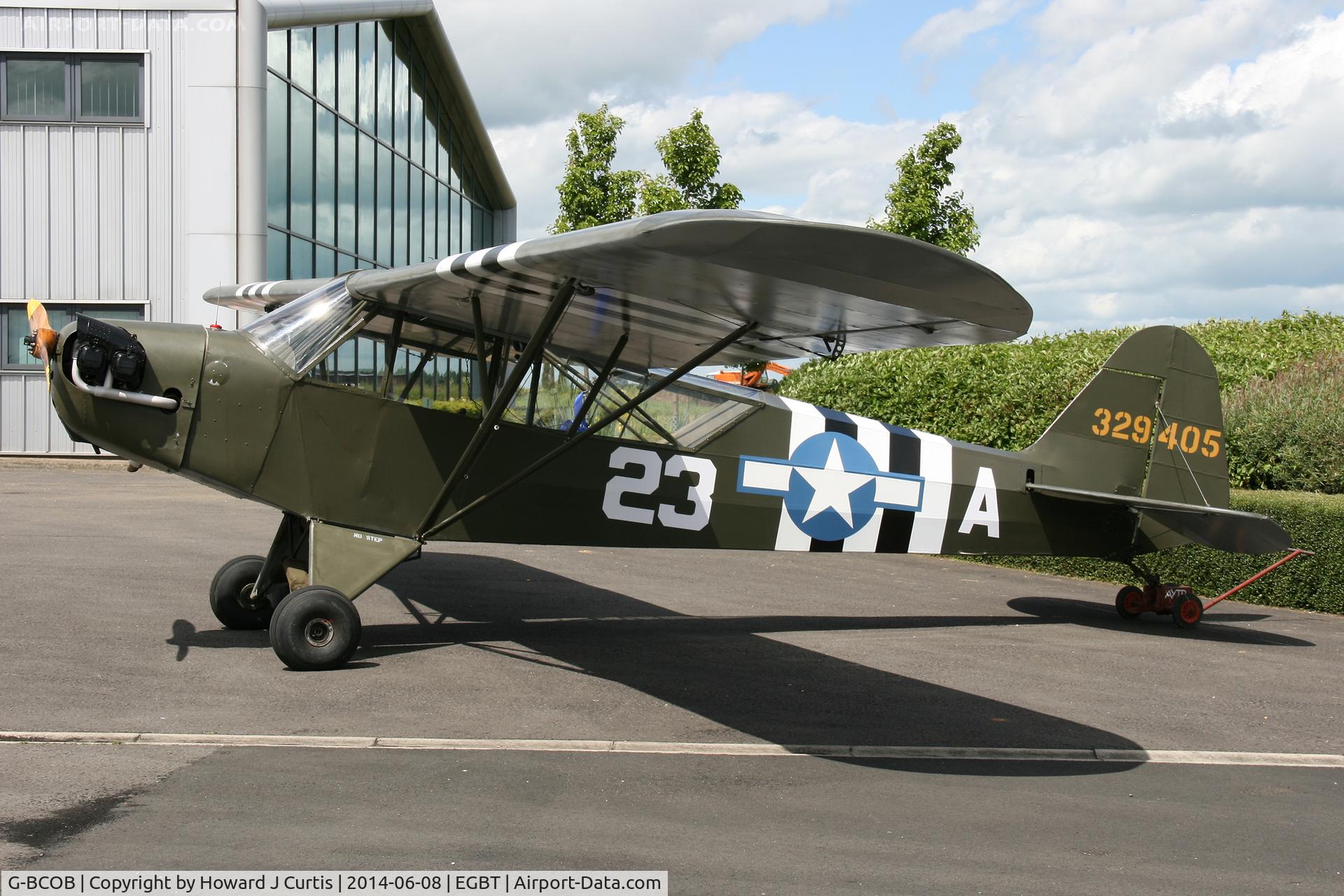 G-BCOB, 1944 Piper L-4H Grasshopper (J3C-65D) C/N 10696, Painted as 329405