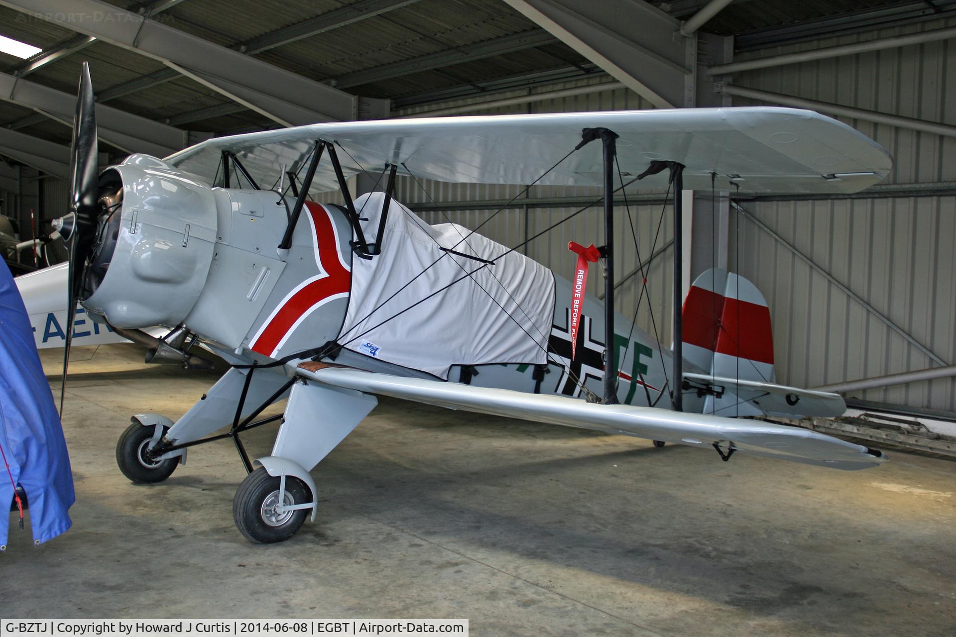 G-BZTJ, 1943 CASA 1-133 Jungmeister C/N 41, Painted as 17-TF. Since exported
