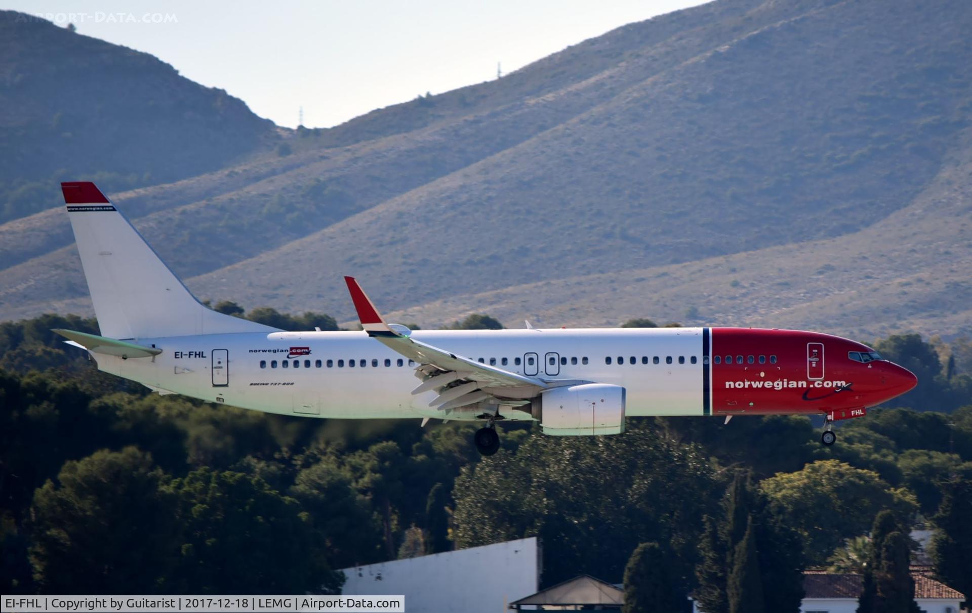 EI-FHL, 2015 Boeing 737-8JP C/N 42078, At Malaga