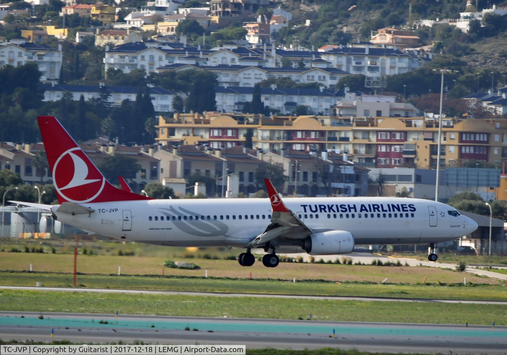 TC-JVP, 2016 Boeing 737-8F2 C/N 60019, At Malaga