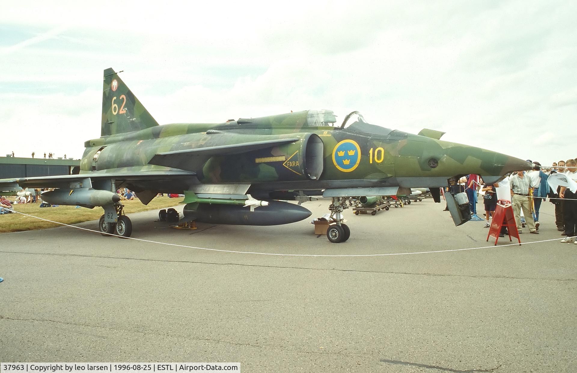 37963, 1979 Saab SF 37 Viggen C/N 37-963, Ljungbyhed F.5 Air Base 25.8.1996