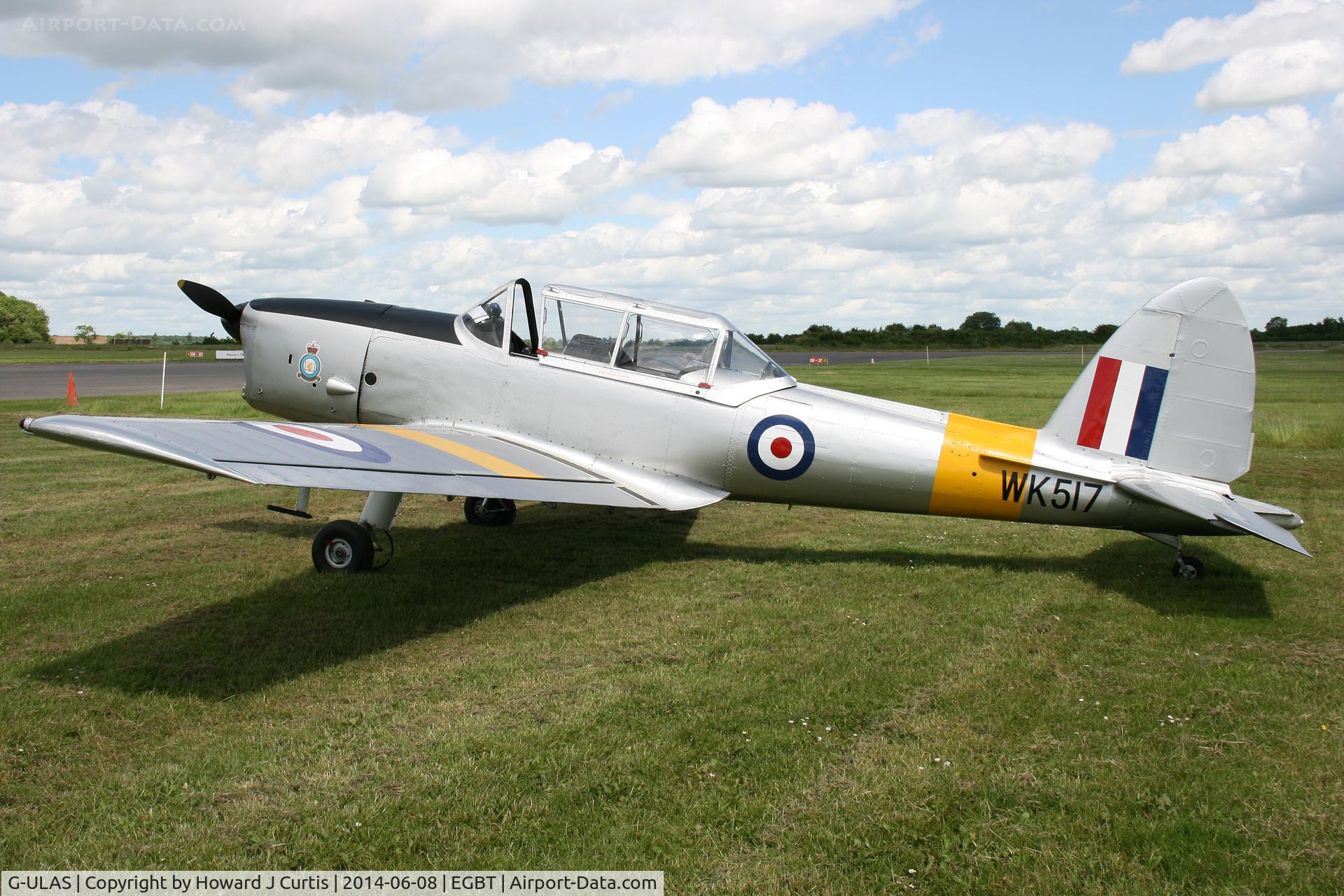 G-ULAS, 1952 De Havilland DHC-1 Chipmunk T.10 C/N C1/0554, Painted as WK517. At the Chip and Dog meet, 2014.