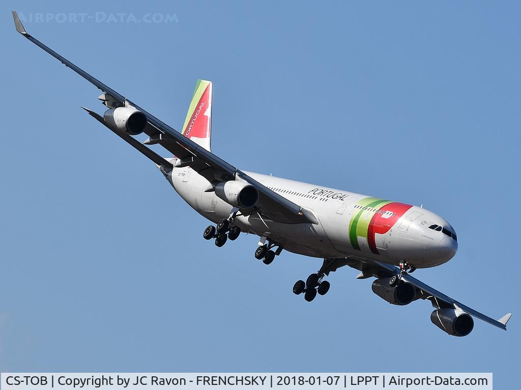 CS-TOB, 1994 Airbus A340-312 C/N 044, TAP Air Portugal 282 from Maputo landing runway 03
