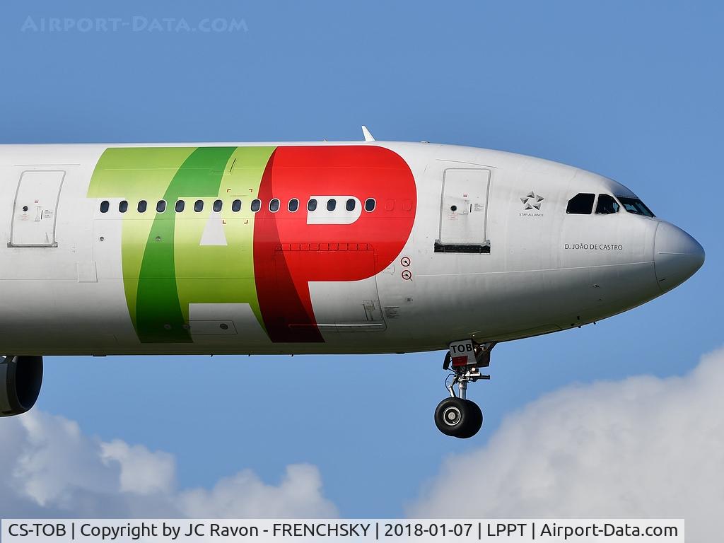 CS-TOB, 1994 Airbus A340-312 C/N 044, TAP Air Portugal 282 from Maputo landing runway 03