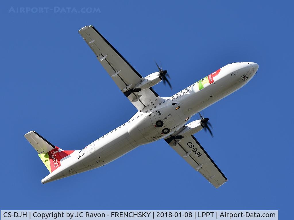 CS-DJH, 2016 ATR 72-600 (72-212A) C/N 1323, TAP Express 1140 take off runway 03 to Vigo