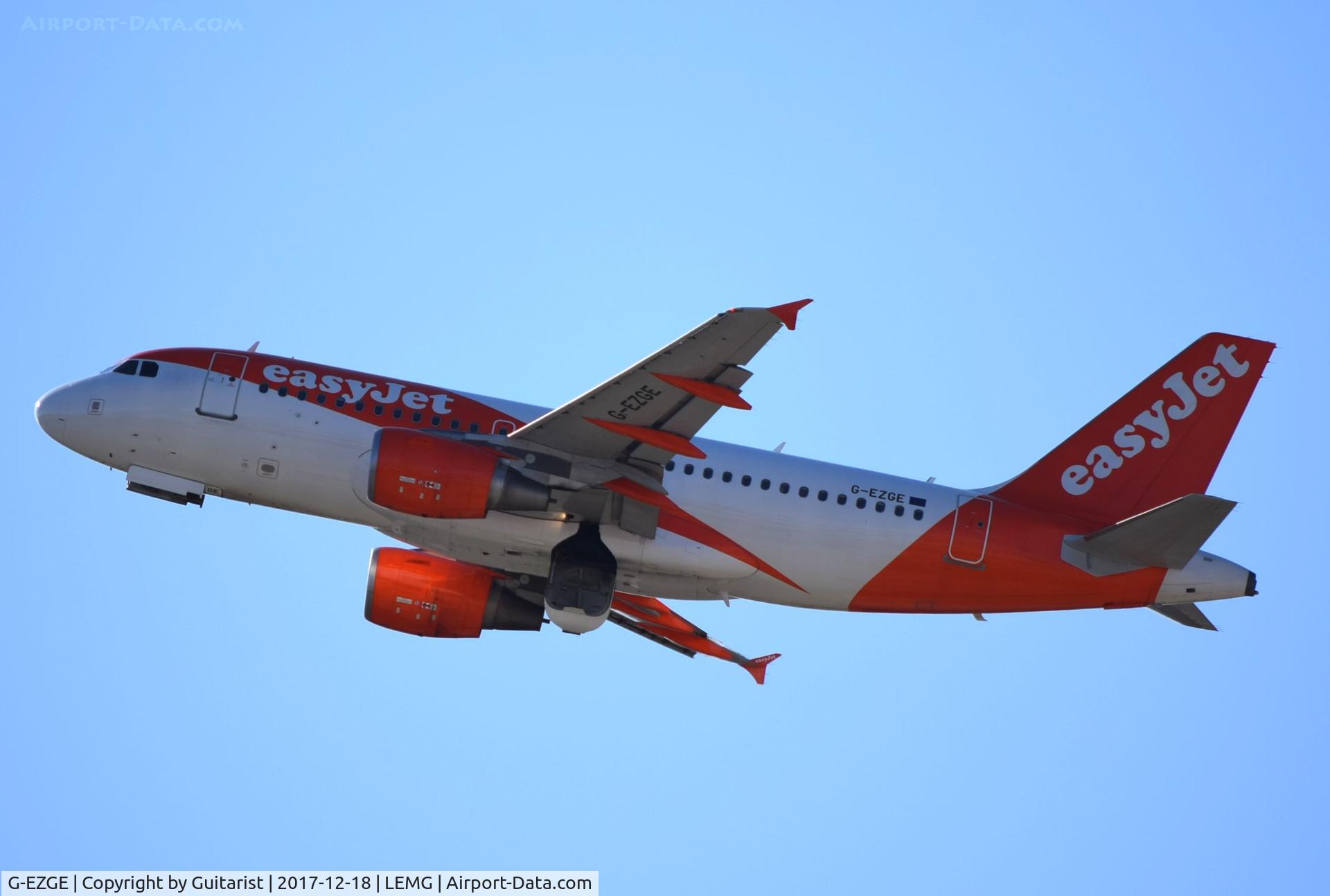 G-EZGE, 2011 Airbus A319-111 C/N 4624, At Malaga