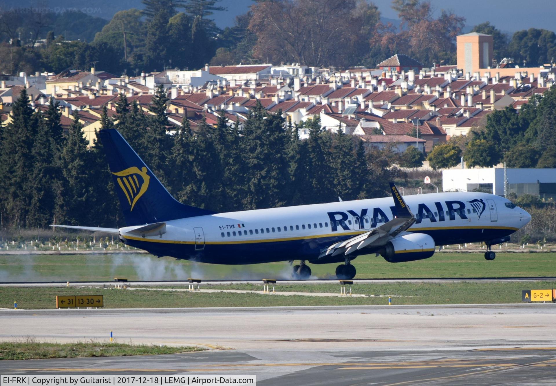 EI-FRK, 2016 Boeing 737-8AS C/N 44735, At Malaga