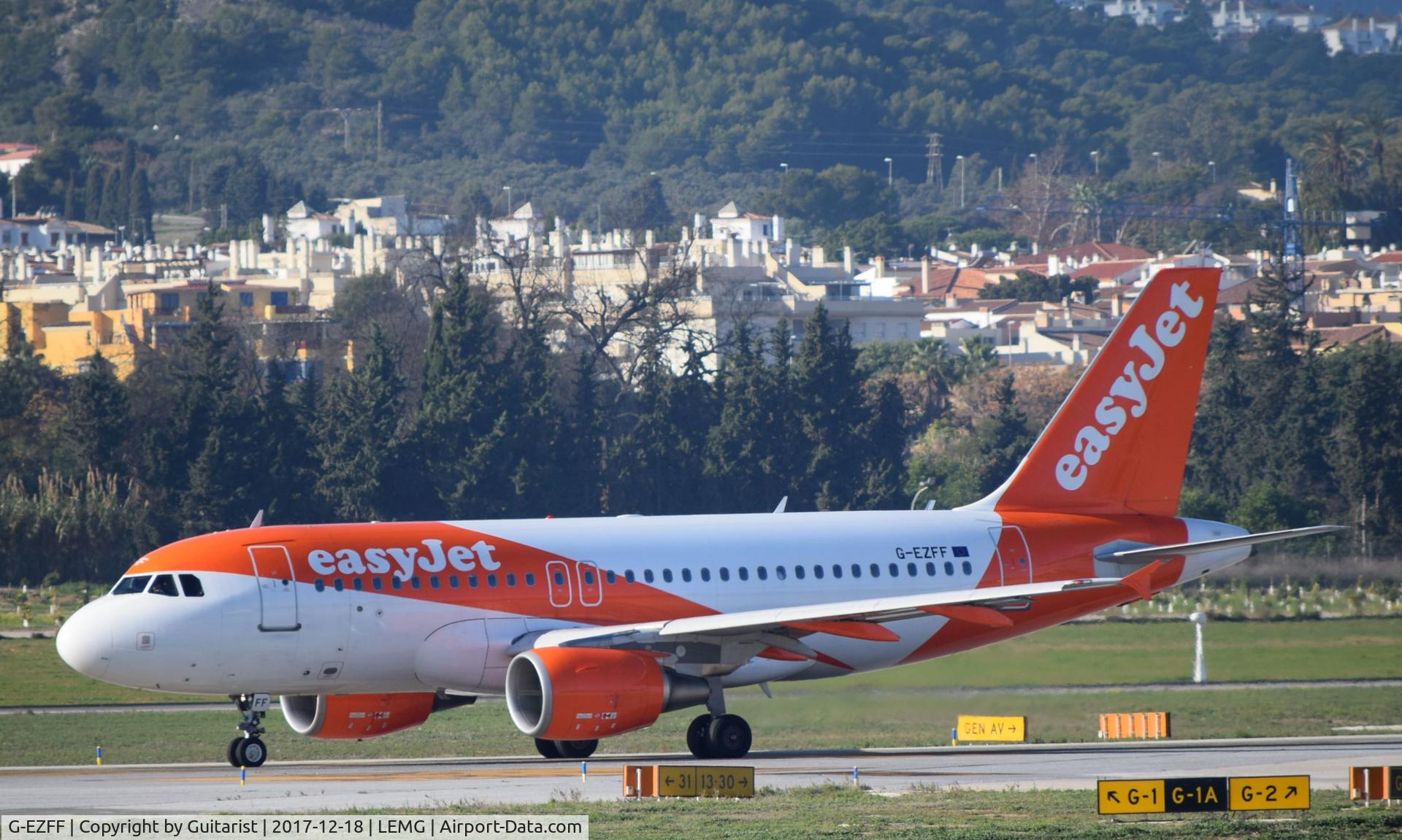 G-EZFF, 2009 Airbus A319-111 C/N 3844, At Malaga