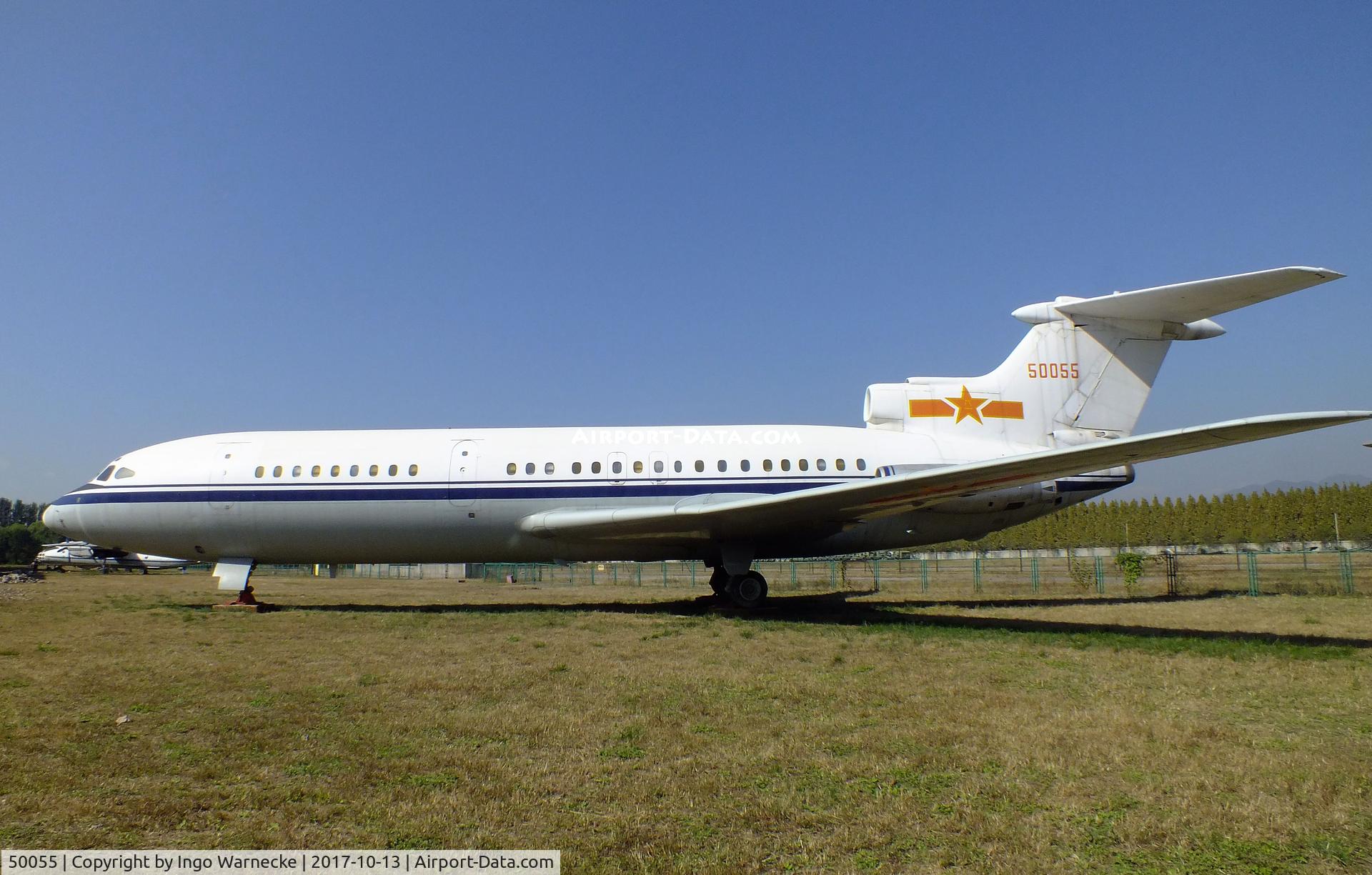 50055, 1977 Hawker Siddeley HS-121 Trident 2E C/N 2188, Hawker Siddeley HS.121 Trident 2E at the China Aviation Museum Datangshan
