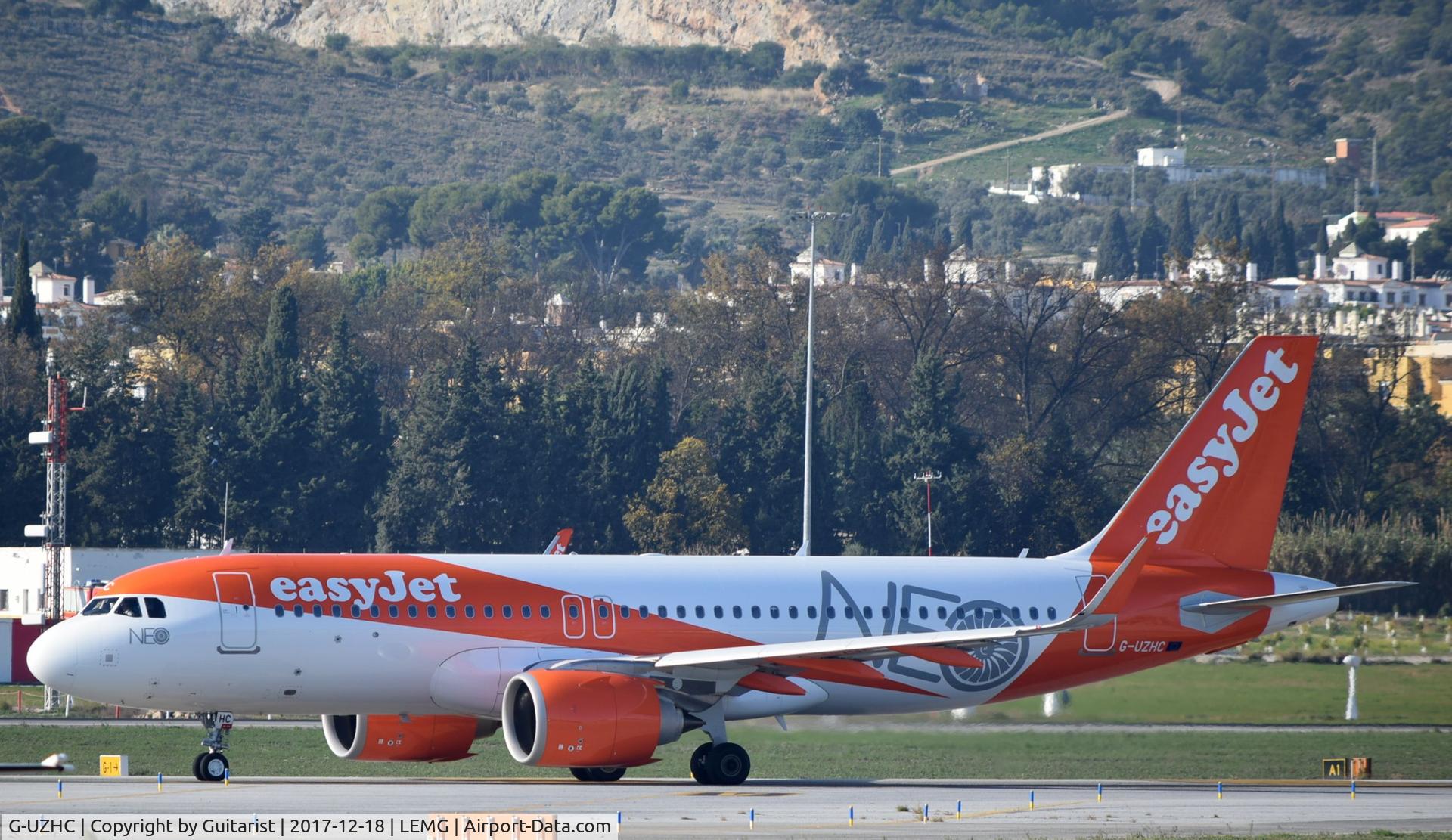 G-UZHC, 2017 Airbus A320-251NEO C/N 7802, At Malaga