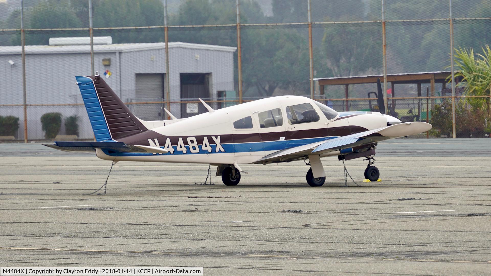 N4484X, 1975 Piper PA-28R-200 Cherokee Arrow II C/N 28R-7635056, Buchanan Field Concord California 2018.