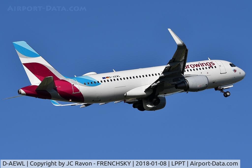 D-AEWL, 2016 Airbus A320-214 C/N 7263, EW9603 take off runway 03 to Dusseldorf