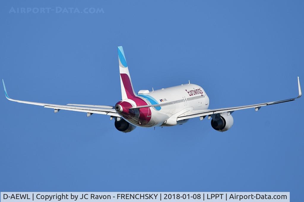 D-AEWL, 2016 Airbus A320-214 C/N 7263, EW9603 take off runway 03 to Dusseldorf