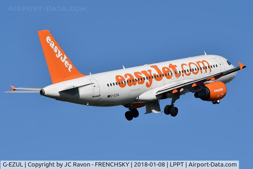 G-EZUL, 2012 Airbus A320-214 C/N 5019, U22366 take off runway 03 to London Luton