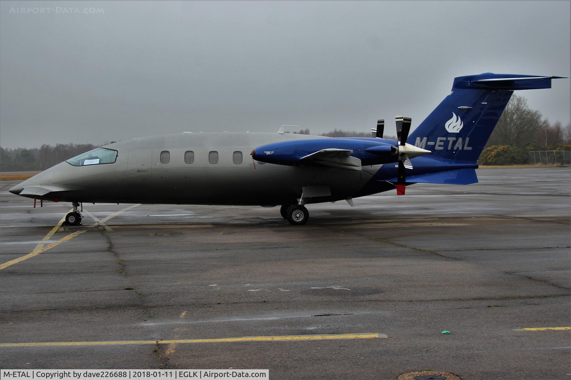M-ETAL, 2009 Piaggio P-180 Avanti II C/N 1194, M-etal of GFG Aviation on the ramp at Blackbushe BBS