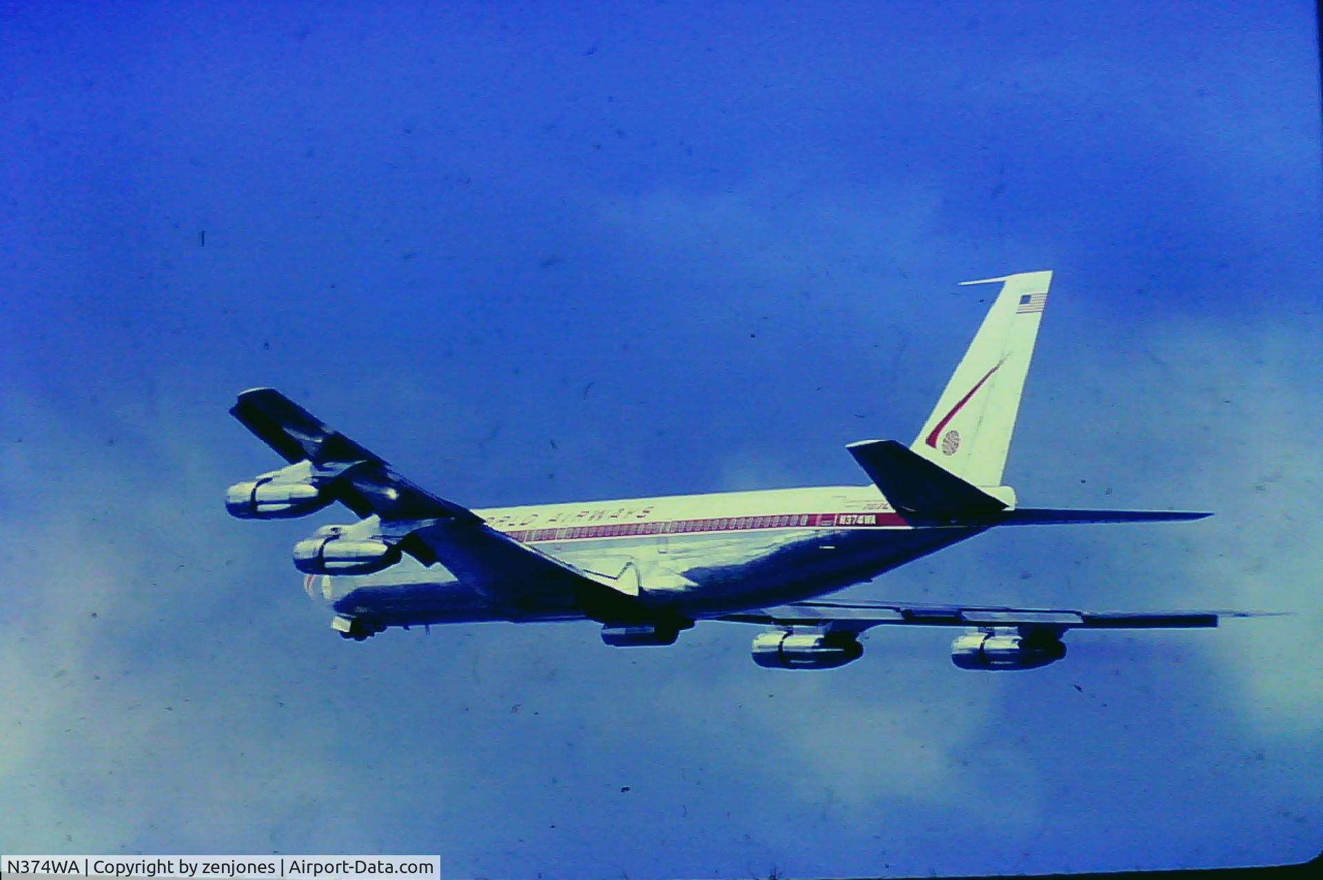 N374WA, 1963 Boeing 707-373C C/N 18583, take off