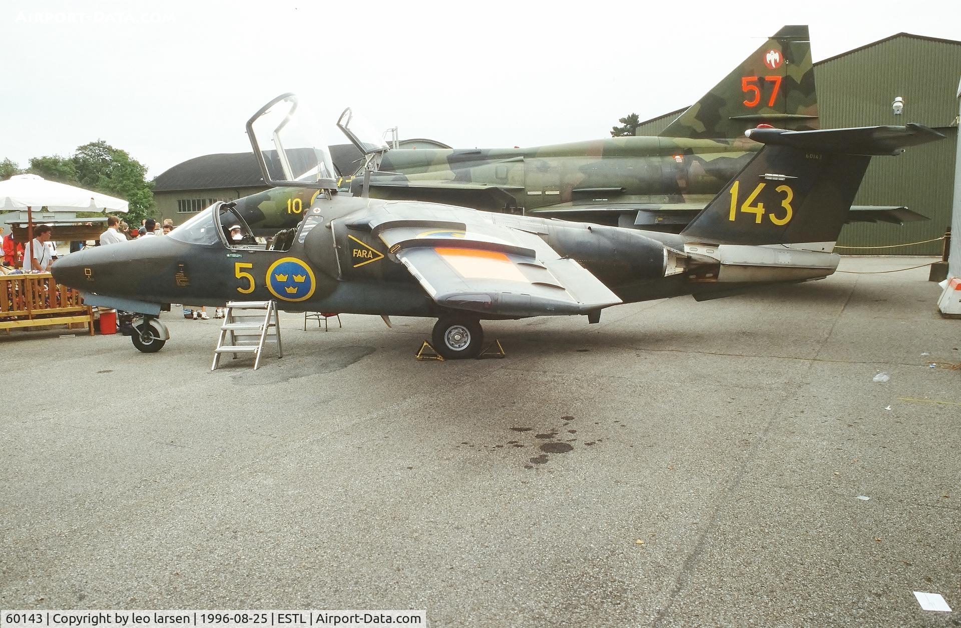 60143, Saab SK-60 C/N 60-143, Ljungbyhed F.5 Air Base 25.8.1996