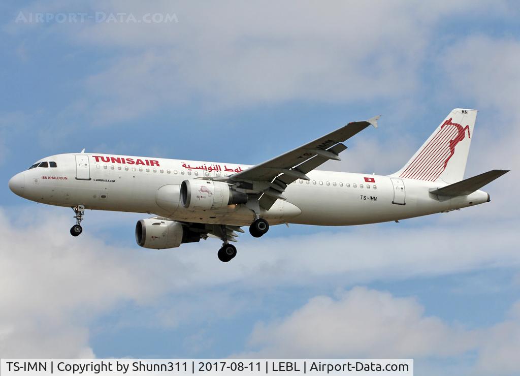 TS-IMN, 2000 Airbus A320-211 C/N 1187, Landing rwy 25R