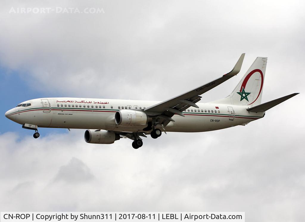 CN-ROP, 2008 Boeing 737-8B6 C/N 33066, Landing rwy 25R