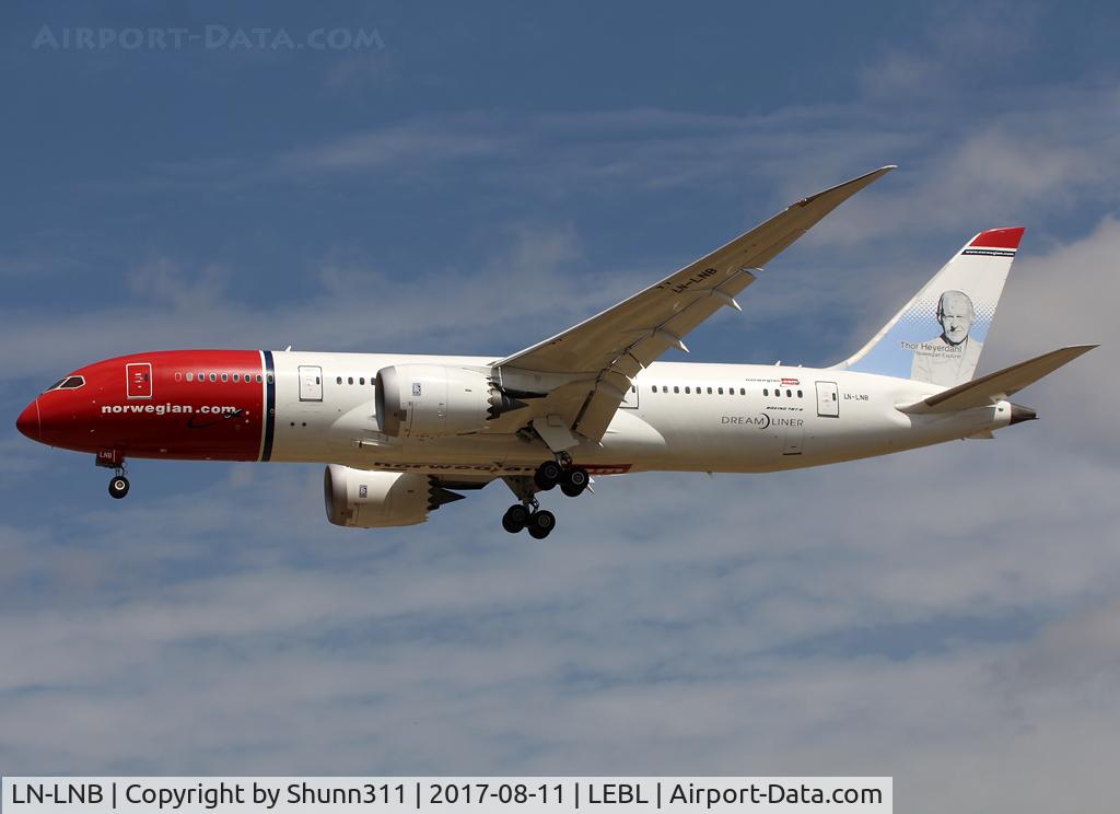 LN-LNB, 2013 Boeing 787-8 Dreamliner Dreamliner C/N 35305, Landing rwy 25R