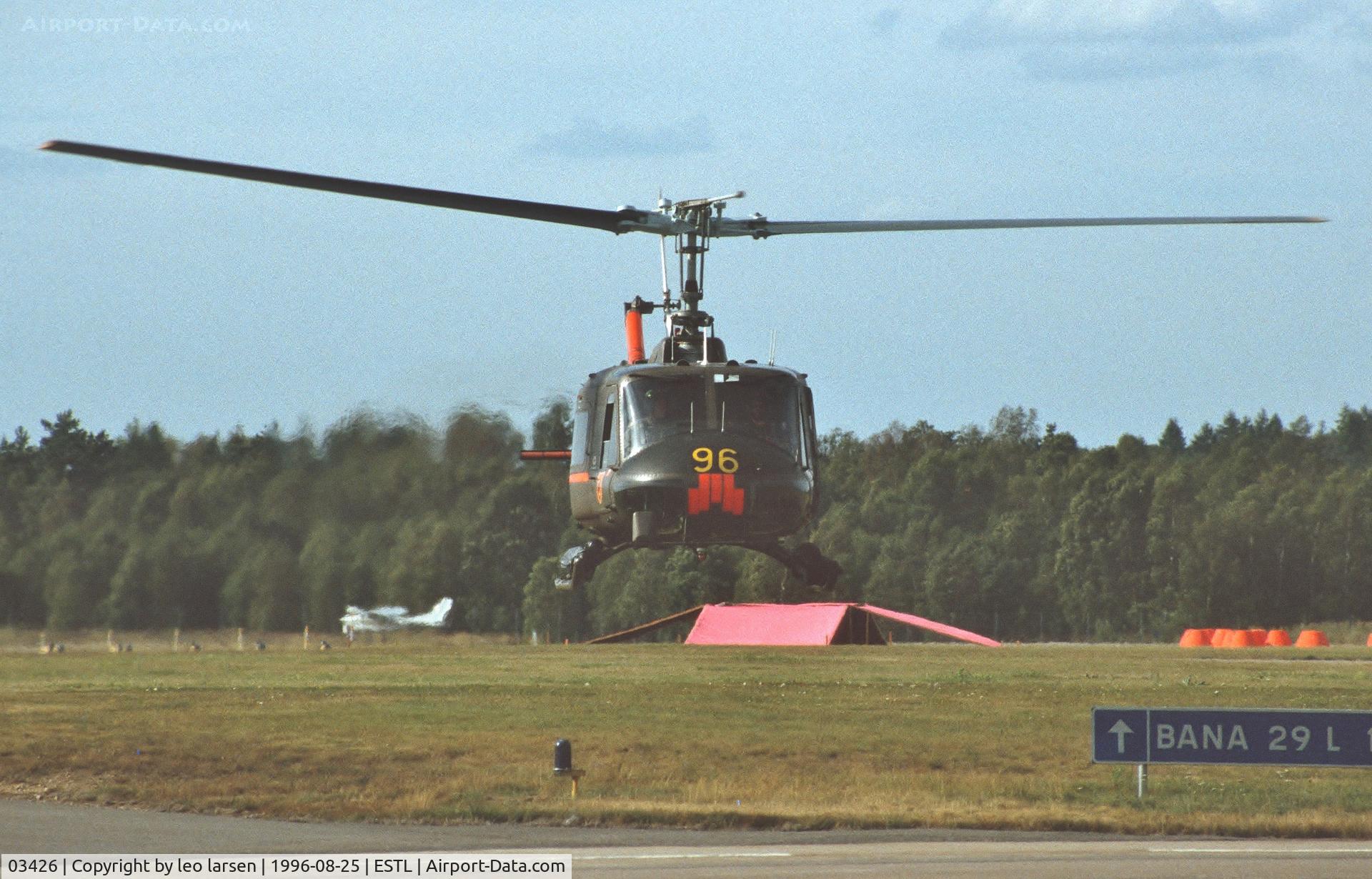 03426, Agusta Hkp3C (AB-204B) C/N 3009, Ljungbyhed F.5 Air Base 25.8.1996