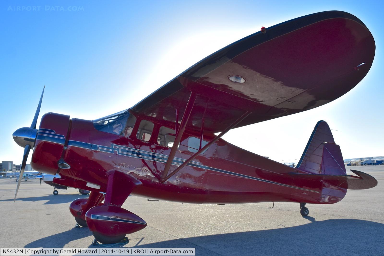 N5432N, 1940 Howard Aircraft DGA-15P C/N 519, Parked on the north GA ramp.