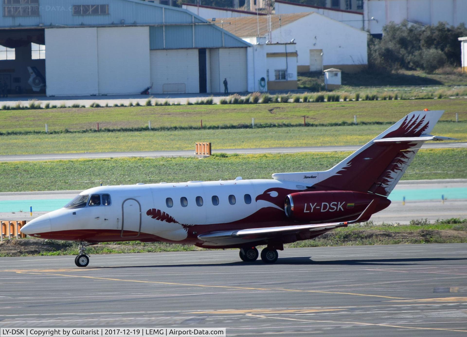 LY-DSK, 2006 Raytheon Hawker 850XP C/N 258811, At Malaga