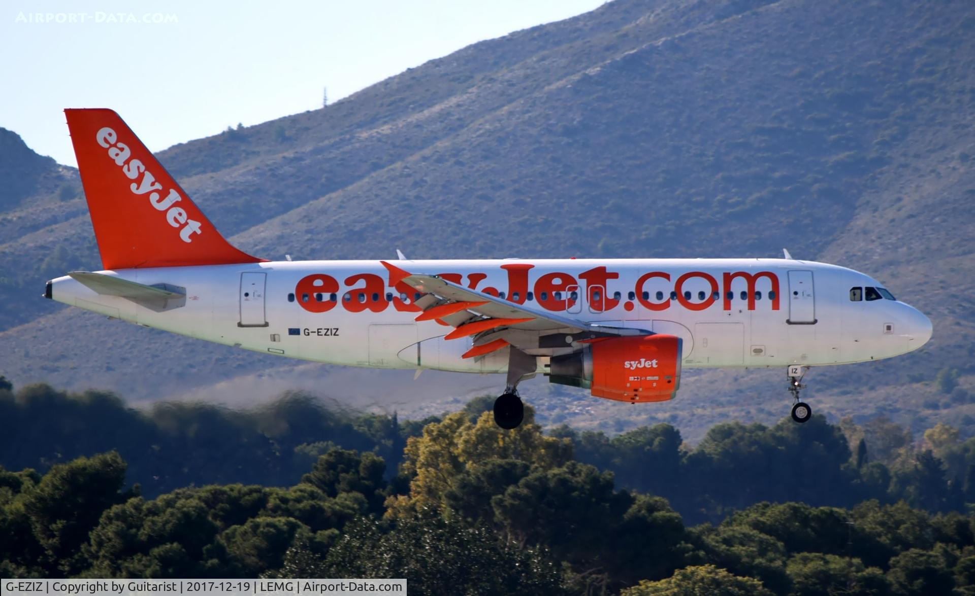 G-EZIZ, 2005 Airbus A319-111 C/N 2646, At Malaga