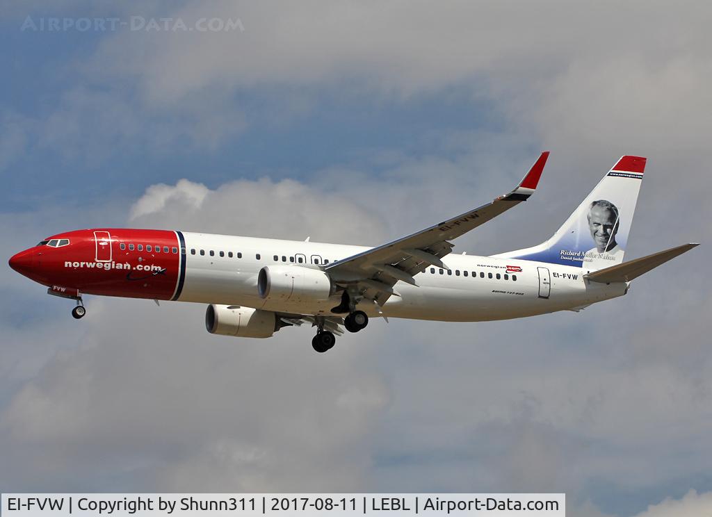 EI-FVW, 2017 Boeing 737-8JP C/N 42282, Landing rwy 25R