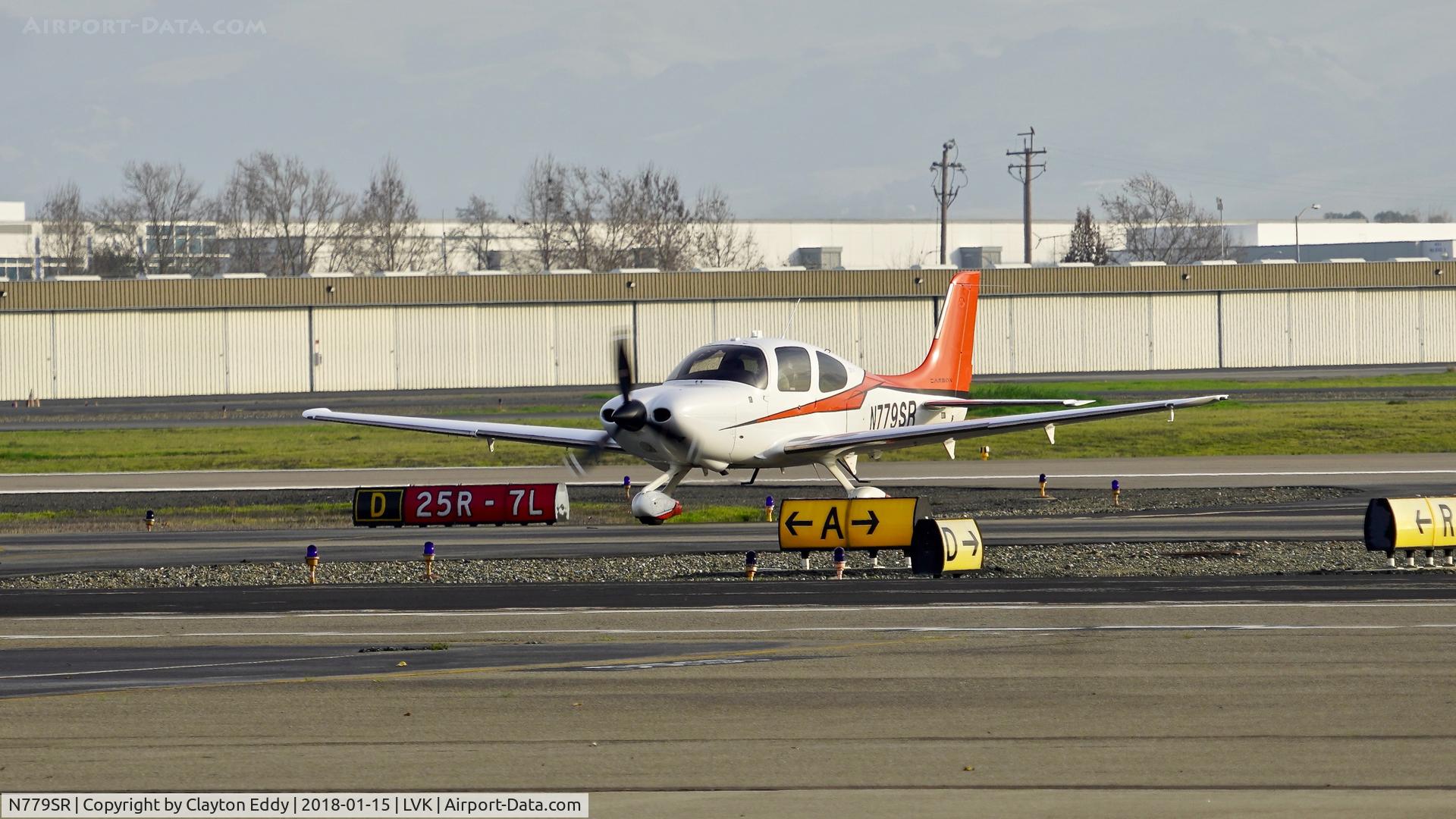 N779SR, 2014 Cirrus SR22T C/N 0961, Livermore Airport California 2018.
