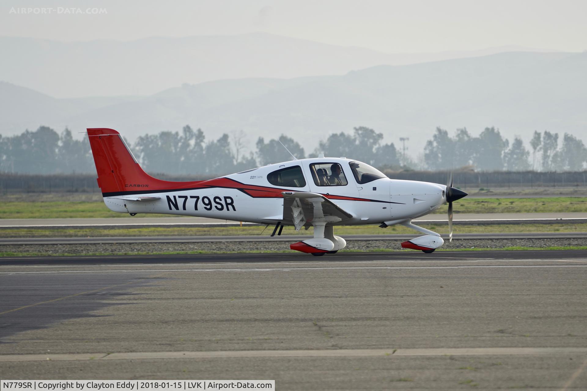 N779SR, 2014 Cirrus SR22T C/N 0961, Livermore Airport California 2018.