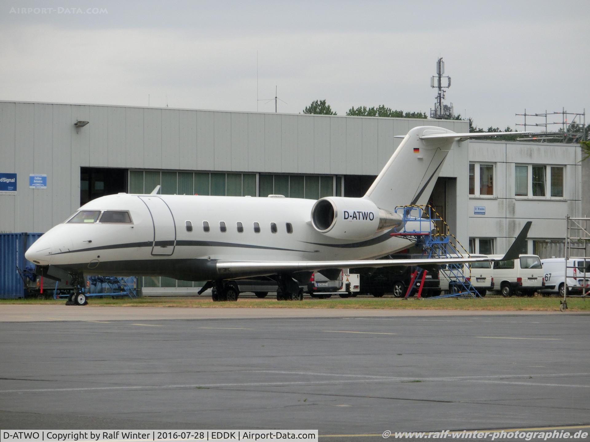 D-ATWO, 2002 Canadair Challenger 604 (CL-600-2B16) C/N 5539, Bombardier CL-600-2B16 Challenger 604 - AYY Air Alliance Express GmbH - 5539 - D-ATWO - 28.07.2016 - CGN