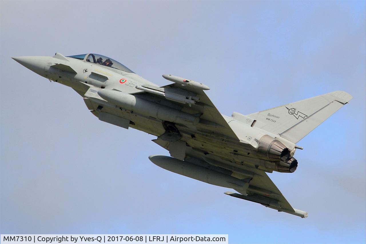 MM7310, Eurofighter EF-2000 Typhoon S C/N IS042, Eurofighter EF-2000 Typhoon S, Take off rwy 26, Landivisiau Naval Air Base (LFRJ) Tiger Meet 2017
