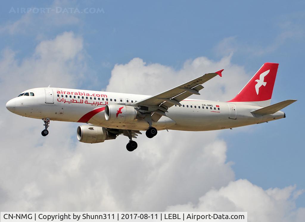 CN-NMG, 2011 Airbus A320-214 C/N 4568, Landing rwy 25R