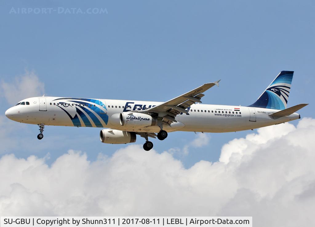 SU-GBU, 1997 Airbus A321-231 C/N 0687, Landing rwy 25R