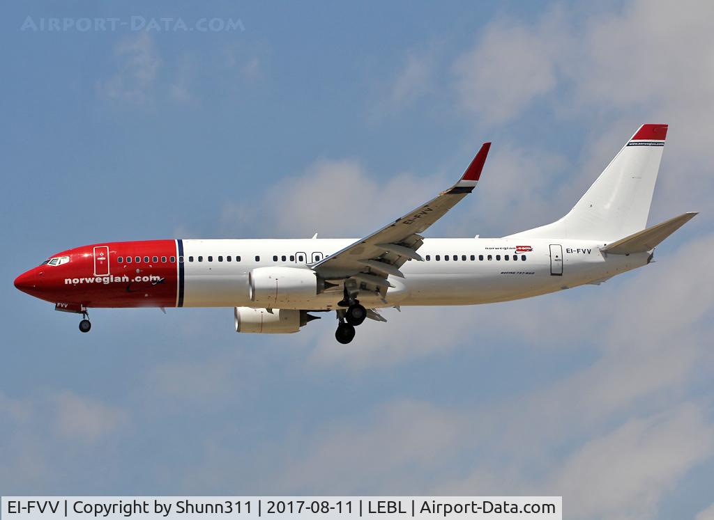 EI-FVV, 2017 Boeing 737-8JP C/N 42281, Landing rwy 25R