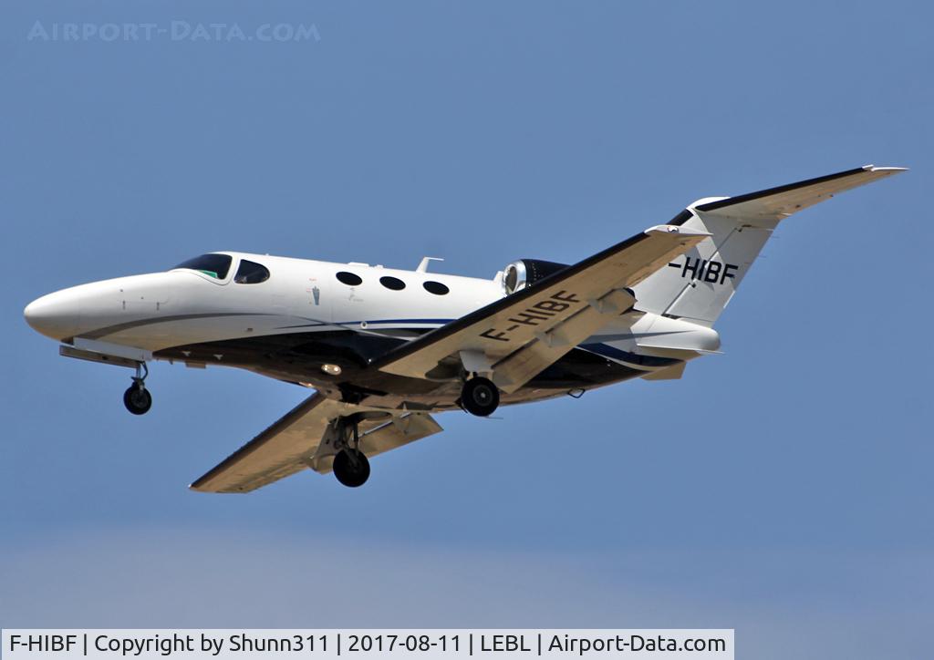 F-HIBF, 2009 Cessna 510 Citation Mustang Citation Mustang C/N 510-0262, Landing rwy 25R