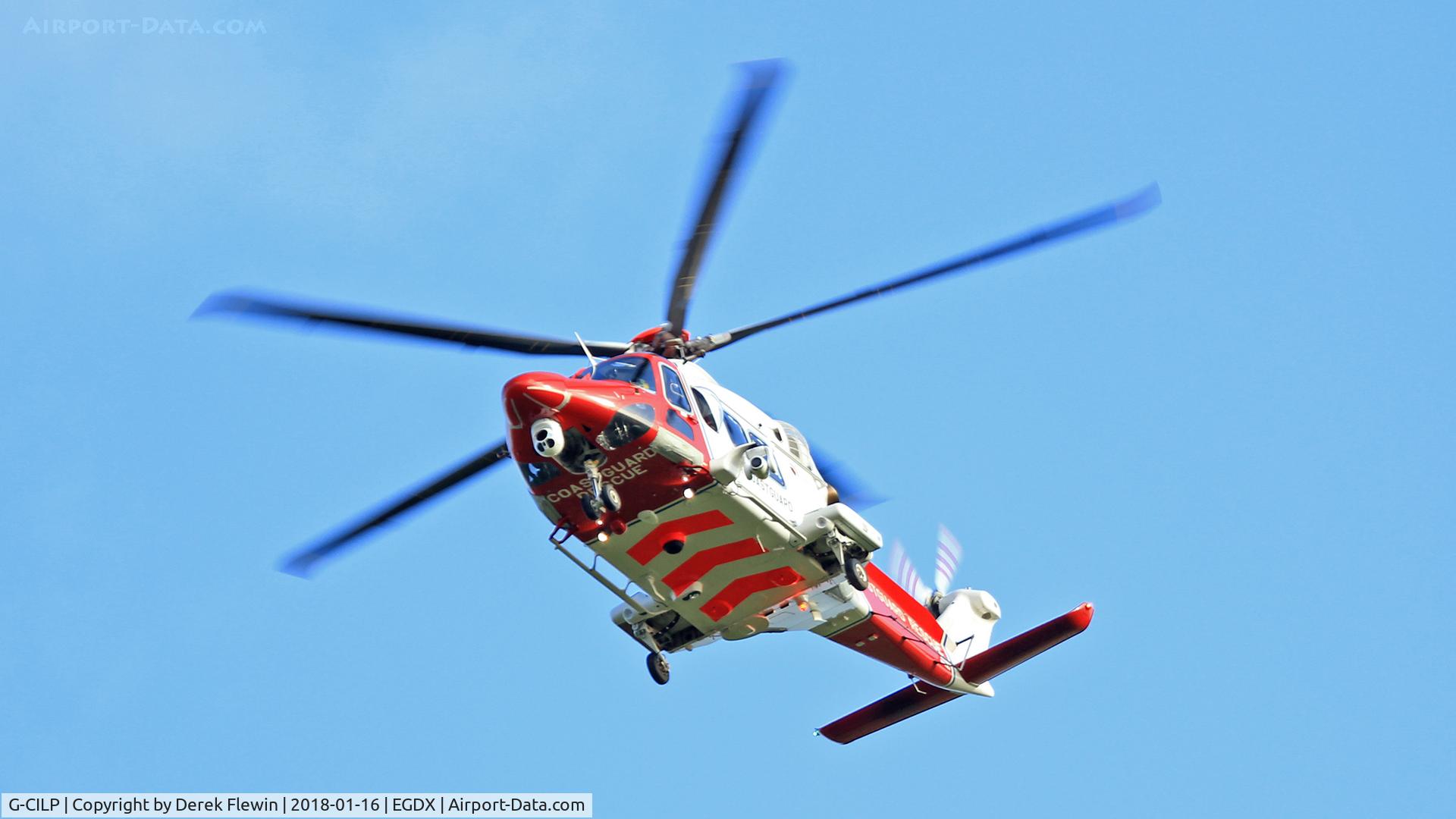 G-CILP, 2014 AgustaWestland AW-139 C/N 31590, AW-139, HM Coastguard SAR helicopter (Rescue 187) very short finals runway 26.
