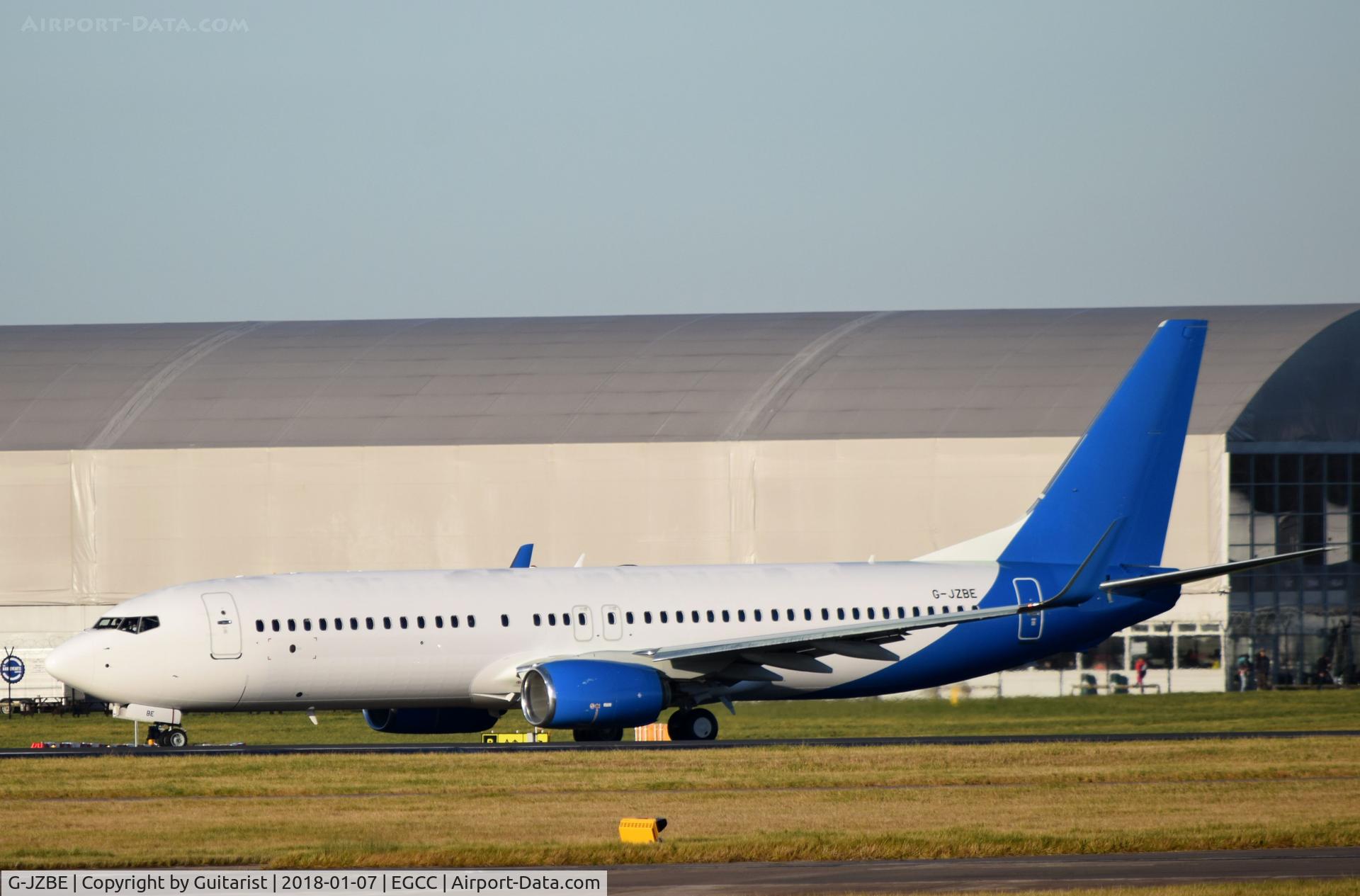 G-JZBE, 2017 Boeing 737-8MG C/N 63161, At Manchester