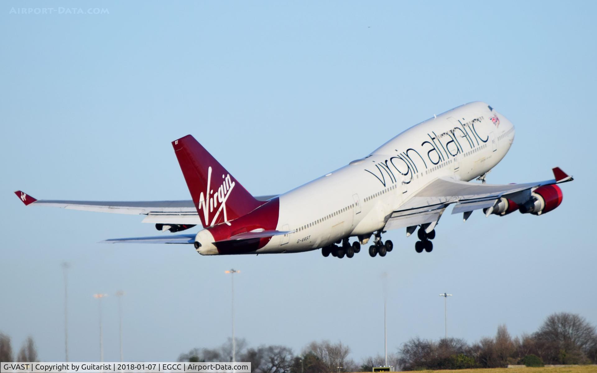 G-VAST, 1997 Boeing 747-41R C/N 28757, At Manchester