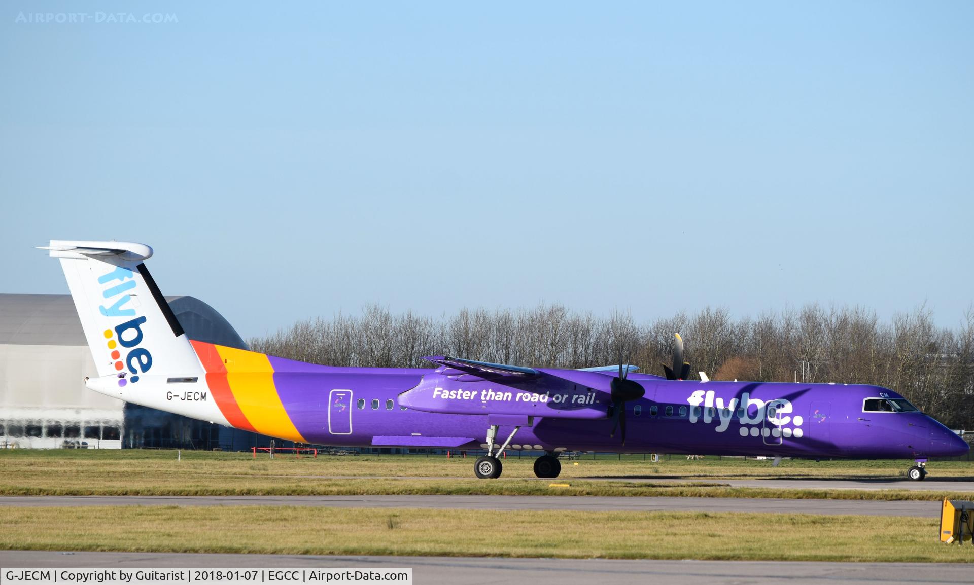 G-JECM, 2005 De Havilland Canada DHC-8-402Q Dash 8 C/N 4118, At Manchester