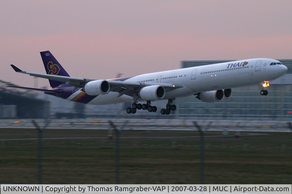 UNKNOWN, Airliners Various C/N Unknown, Thai Airways International Airbus A340-600