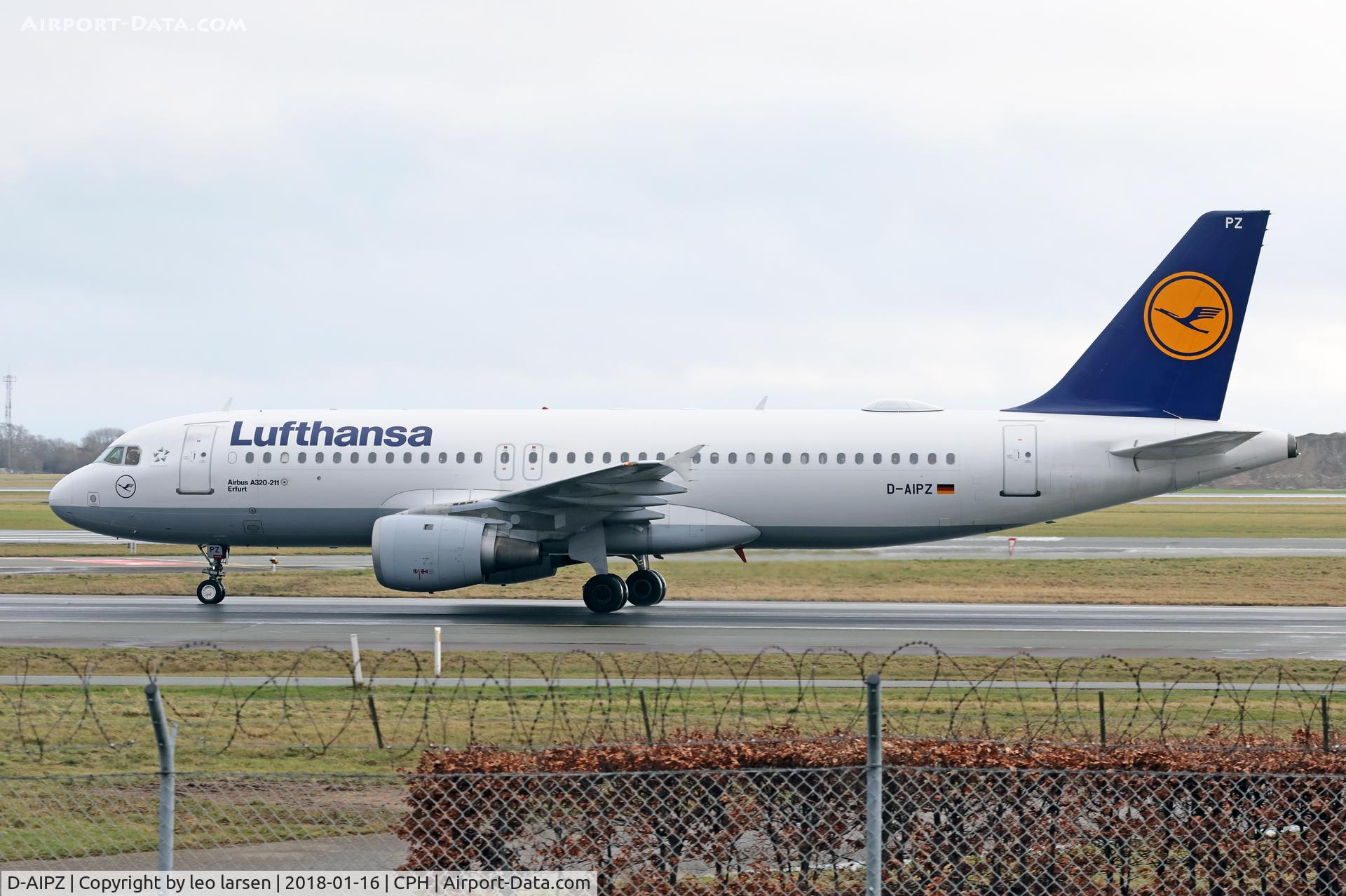 D-AIPZ, 1991 Airbus A320-211 C/N 162, Copenhagen 16.1.2018