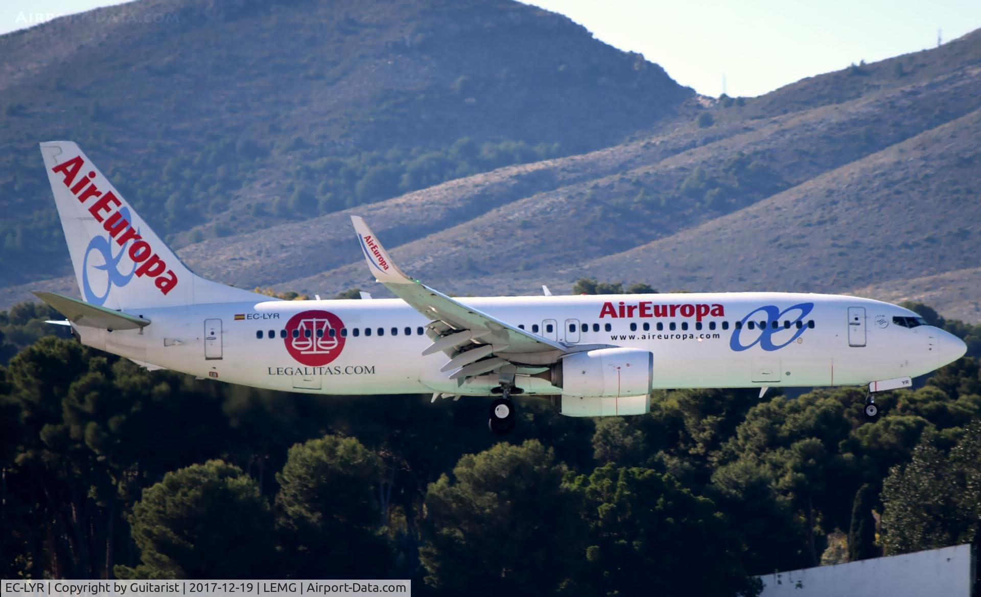 EC-LYR, 2013 Boeing 737-85P C/N 36595, At Malaga
