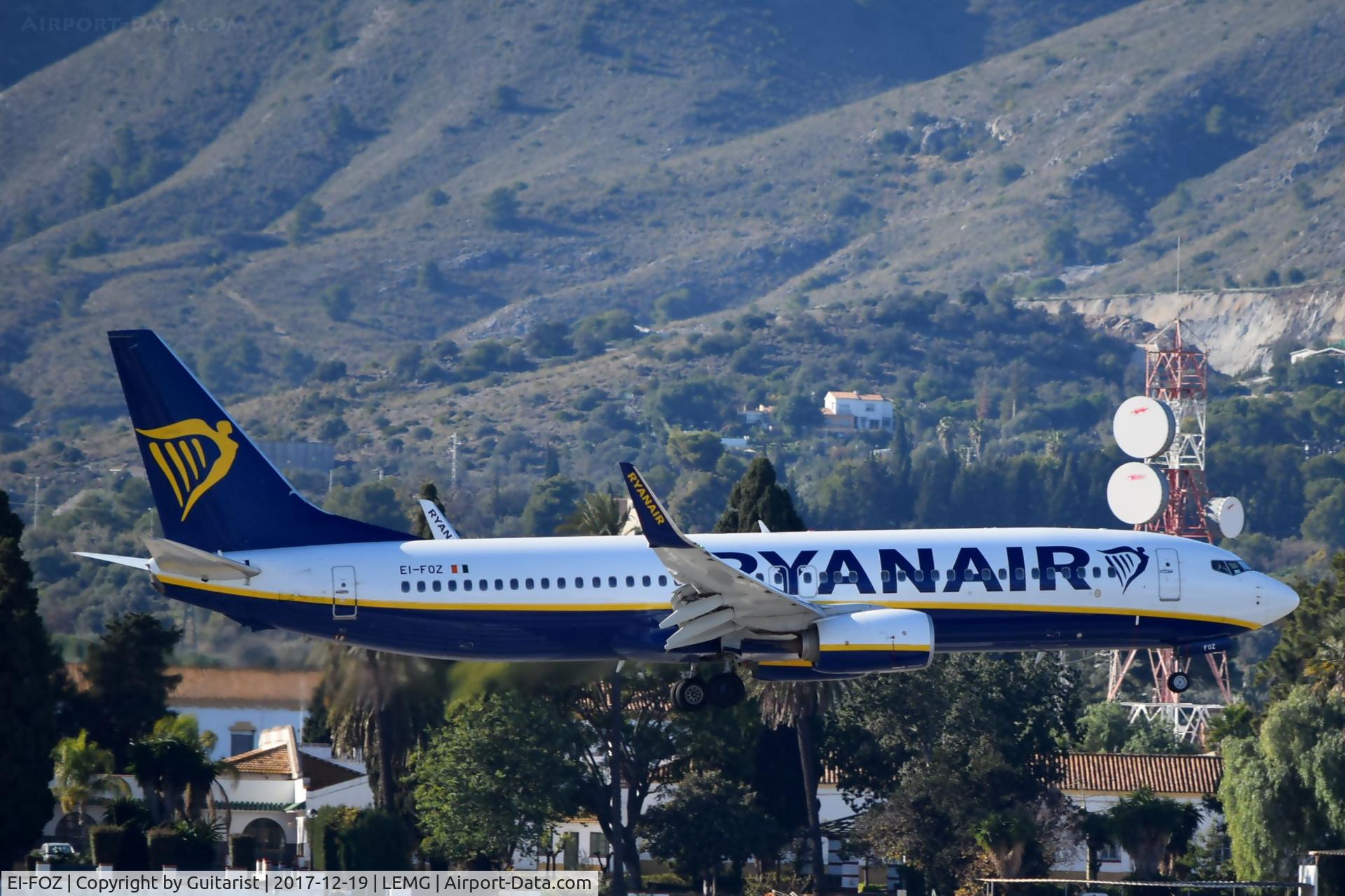 EI-FOZ, 2016 Boeing 737-8AS C/N 44731, At Malaga