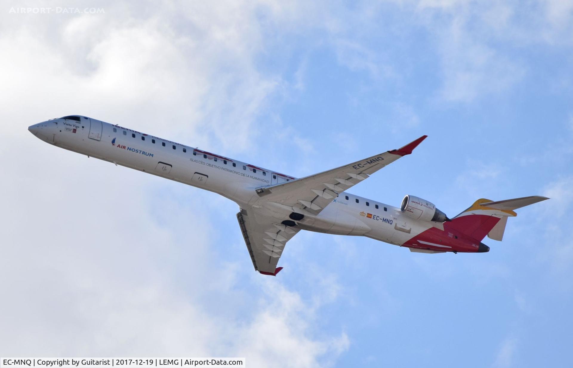 EC-MNQ, 2016 Bombardier CRJ-1000ER NG (CL-600-2E25) C/N 19051, At Malaga
