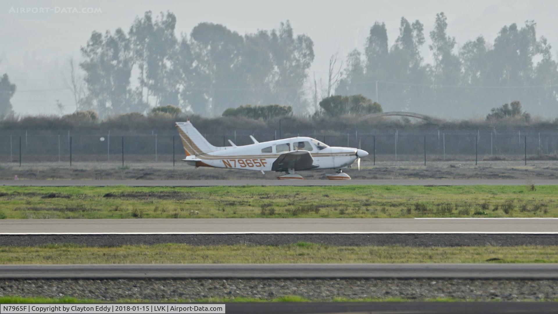 N7965F, 1976 Piper PA-28-181 C/N 28-7790229, Livermore Airport California 2018.