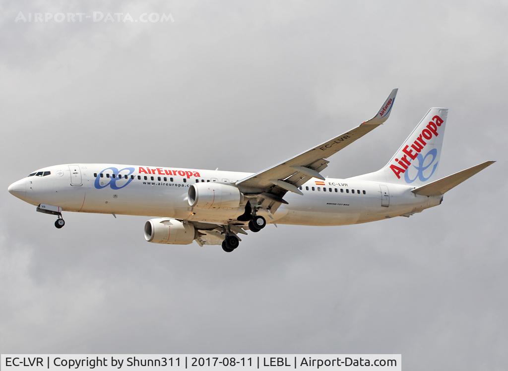 EC-LVR, 2013 Boeing 737-85P C/N 36593, Landing rwy 25R